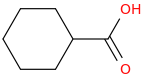 Cyclohexanecarboxylic acid molecular structure