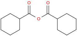 Cyclohexanecarboxylic anhydride molecular structure