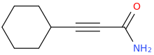 Cyclohexanepropiolamide (8CI) molecular structure