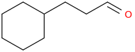 Cyclohexanepropionaldehyde molecular structure