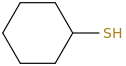 Cyclohexanethiol molecular structure