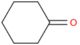 Cyclohexanon molecular structure