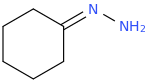 Cyclohexanone hydrazone molecular structure