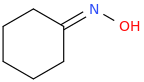 Cyclohexanone oxime molecular structure