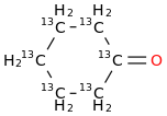 Cyclohexanone-13C6 molecular structure