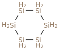 Cyclohexasilane molecular structure