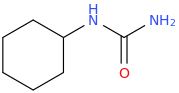 Cyclohexylurea molecular structure