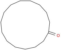 Cyclopentadecanone molecular structure