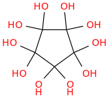 Cyclopentanedecol molecular structure