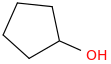 Cyclopentanol molecular structure