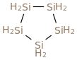 Cyclopentasilane molecular structure