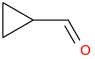 Cyclopropanecarboxaldehyde molecular structure