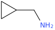 Cyclopropanemethylamine molecular structure