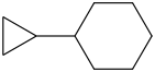 Cyclopropylcyclohexane molecular structure
