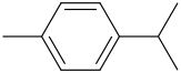 Cymene molecular structure