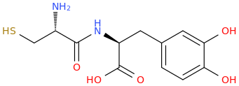 Cysteinyldopa molecular structure