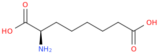 D-ALPHA-AMINOSUBERIC ACID molecular structure
