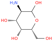 D-GALACTOSAMINE molecular structure