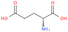 D-Glutamicacid molecular structure