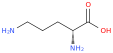 D-ORNITHINE molecular structure