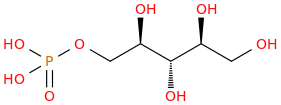 D-Ribitol-5-phosphate molecular structure