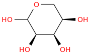 D-Ribopyranose (9CI) molecular structure