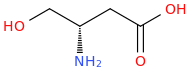 D-beta-Homoserine molecular structure