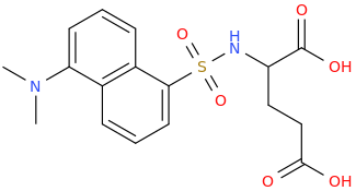 DANSYL-DL-GLUTAMIC ACID molecular structure