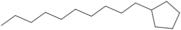 DECYLCYCLOPENTANE molecular structure