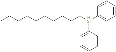 DECYLDIPHENYLSILANE molecular structure