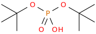 DI-T-BUTYL PHOSPHORIC ACID molecular structure