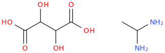 DIAMINOETHANE TARTRATE molecular structure