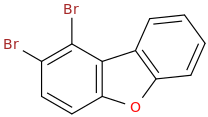 DIBROMODIBENZOFURAN molecular structure