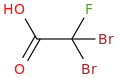 DIBROMOFLUOROACETIC ACID molecular structure