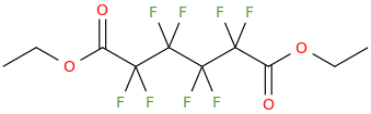 DIETHYL PERFLUOROADIPATE molecular structure