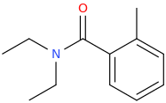 DIETHYL TOLUAMIDE molecular structure