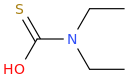 DIETHYLTHIOCARBAMICACID molecular structure