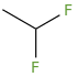 DIFLUOROETHANE molecular structure