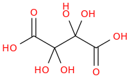 DIHYDROXYTARTARIC ACID molecular structure
