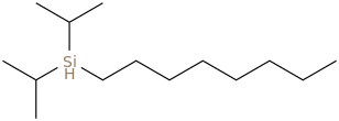 DIISOPROPYLOCTYLSILANE molecular structure