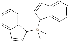 DIMETHYLBIS(INDENYL)SILANE molecular structure