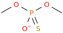 DIMETHYLTHIOPHOSPHATE molecular structure