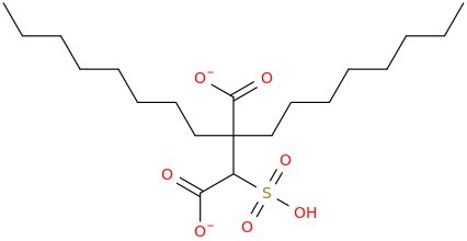 DIOCTYLSULPHOSUCCINATE molecular structure