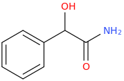 DL-MANDELAMIDE molecular structure