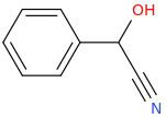 DL-MANDELONITRILE molecular structure