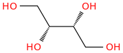 DL-THREITOL molecular structure