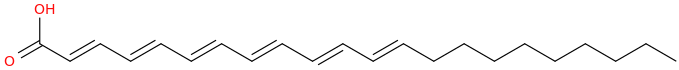 DOCOSAHEXAENOIC ACID molecular structure