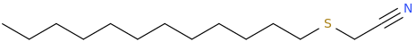 DODECYLTHIOACETONITRILE molecular structure