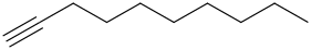 Dec-1-yne molecular structure