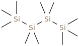 Decamethyltetrasilane molecular structure